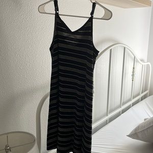 Black and white striped dress in a size S.